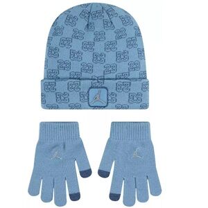 Jordan Kids Monogram Beanie & Gloves Set